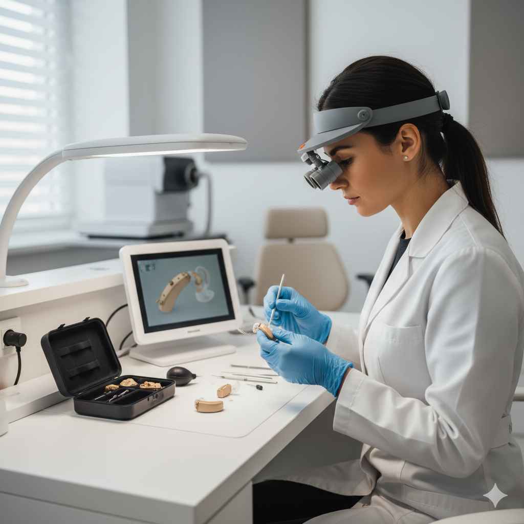 Cuidado y mantenimiento de los audífonos medicados