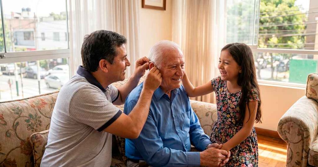 Audífono medicado: Cómo elegir el adecuado para un familiar con pérdida auditiva